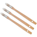 Trim Paint Brush, 0.6", 3 Pcs Round Brushes for Walls, Touch Up | Trim Painting Tool for Detail Areas, Corners and House Wall Edges, Small Cut-in Brushes with Ergonomic Wooden Handles - size: 0.6 Inch Round, 3 Pack