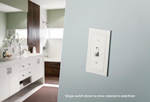 Franklin Brass Classic Architecture (1-Pack) Outlet Covers Pure White 1-Gang Wall Plate Single Duplex Switch Plates Electrical Guard W35242-PW-C - size: 1 Count (Pack of 1), style: Duplex