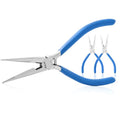 Needle Nose Pliers Set, 3 Pack 6.5"Long Nose Pliers for Wire Bending, High Carbon Steel Nose Plier, Serrated Jaw Pliers for Jewelry Making, Electronics Repair, Object Grasping, Craft Making - size: 6.5"-3Pack