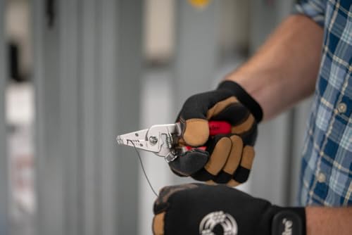 Southwire Compact Wire Stripper 16-26 AWG - Strips, Cuts, & Loops Electrical Wire - Stainless Steel Blades - Spring-Loaded - Lightweight Tool - Compact 16-26 AWG Model