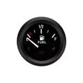 2" 52mm 12V Fuel Level Gauge Kit, 240‑33 Ohm E‑1/2‑F Pointer Dash Gauge, Adjustable Black Fuel Tank Meter, IP67 Waterproof Universal for Car RV Yacht Marine Motorcycle, for Custom Tank & DIY Builds - color: Black