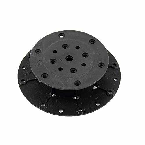 Adjustable Pedestal for Tiles by The Tile Doctor - Load Bearing Support System for Decks, Outdoor Flooring Over Gravel or Concrete - Adjusts 1-1.5" I Model #914614 (12) I 3mm Cross Spacers Included