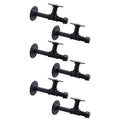 3/4" Industrial Pipe Shelf Brackets, Black Iron Wall Mounted DIY Shelving Brackets Hanging Custom Pipe Brackets for Floating Shelves (6, 8 Inch) - size: 8 Inch