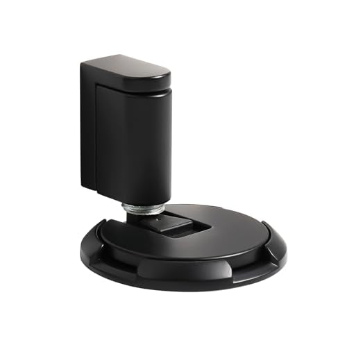 Magnetic Door Stopper, Windproof Floor Door Stop, 1 Pack - color: Matt Black