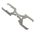 HAUTMEC 3 Way Plumber's Sink Strainer Wrench/Spud Wrench, Fits 1-3/4 inch, 2 inch and 2-1/2 inch Pipe Nuts, Multifunction Tool with 3/8-inch and 1/2-inch Square Drive Holes - color: 3 Way Wrench