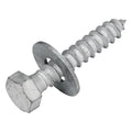 1/4 x 2 (100 Pack) Lag Screw Kit, 100 Screws and 100 washers, Hot Dip Galvanized, Meets ASME B18.2.1 Industrial/Commercial Grade by Makers Bolt - size: 1/4 x 2