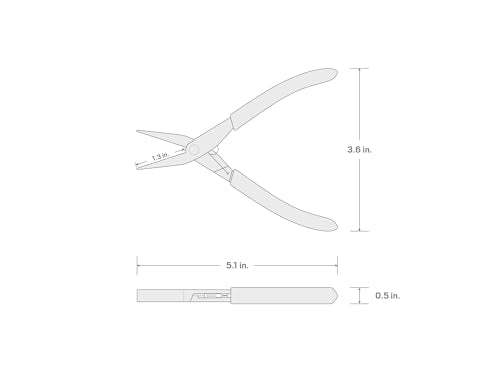 TEKTON Mini Flat Nose Pliers (Smooth Jaw) | PMN23001 - style: Flat Nose Pliers (Smooth Jaw)