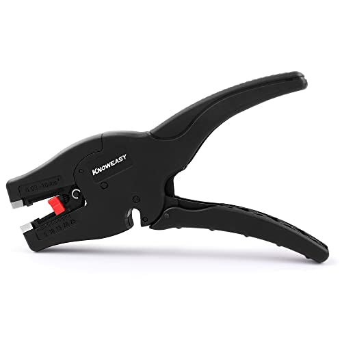 Knoweasy Wire Stripper : 2-in-1 Heavy Duty Wire Stripper Plier and Cutter for 32-7 AWG (0.03mm²-10mm²), Essential Stripping and Cutting Tool for Professionals and DIY Enthusiasts - style: D3N