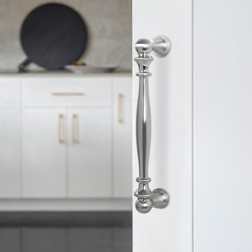 10 Pack 5 Inch(128mm) Kitchen Cabinet Handles Brushed Satin Nickel Cabinet Pulls Zinc Alloy Drawer Pulls Solid Kitchen Hardware - color: Brushed Satin Nickel, size: 5'' Hole Center(128mm)