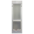 Ideal Pet Products Aluminum Sash Window Pet Door - size: 7-1/2" x 10-1/2" Chubby Kat Flap Size, style: Vertical Sash Window Height: 43-7/8" to 46-1/2"
