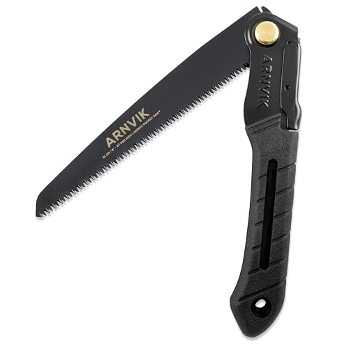 Nordic Pruning Saw for Gardening & Folding Saw Bushcraft - Arnvik - 8 Teeth per Inch - 8 in Hardened SK5 Steel Blade for Wood - For Cutting Trees in Your Garden or Firewood when Camping - style: Saw