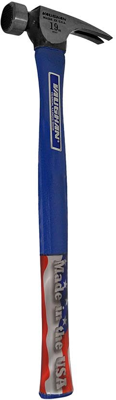 VAUGHAN California Framer, 19 Oz, Framing Hammer, Assembled in the USA - color: Straight - Painted, size: 19 oz