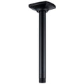 8 Inch Ceiling Mount Shower Arm and Flange,Straight Arm Ceiling-Mounted Matte Black,SW-91038-8MB. - color: R-angle Square Flange-8" Matte Black
