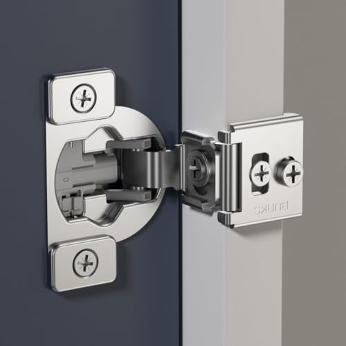 Burks 30 Pack 1-13/32" Overlay Soft Close Face Frame Cabinet Hinges - size: 1 13/32'' Overlay