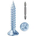 Wensilon # 4X1 (460PCS) Flat Head Galvanizing Wooden Screw # 3X25, Quick Metal self Tapping Flat Head - color: Galvanizing, size: #4x1"