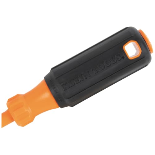 Klein Tools 85077INSR Insulated Screwdriver Set with Magnetizer, Made in USA, 1000V Electrical Screwdrivers, Phillips, Slotted, Square, 7-Piece - size: 7-Piece Set