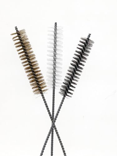 3 Piece Set of 16-Inch Tube Cleaning Brushes Copper, Stainless, Nylon for Various Surface Use (1-Inch Diameter) - size: 1-Inch Diameter