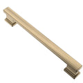 Alzassbg Brushed Antique Brass Cabinet Pulls and Handles 10 Pack, AL3061AB - color: Brushed Antique Brass, size: 6-1/4" Hole Center