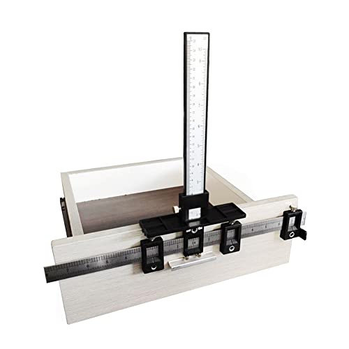 Joywayus Drill Punch Locator Cabinet Hardware Jig New Black Template Woodworking Accurate Drilling Tool - color: Black-abs