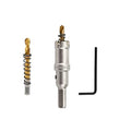3/4'' TCT Hole Saw Kit Tungsten Carbide Tipped Hole Saw Drill Bit with Titanium-Plated Pilot Drill bit for Metal, Stainless Steel, Iron (19MM) - size: 19MM | 3/4''
