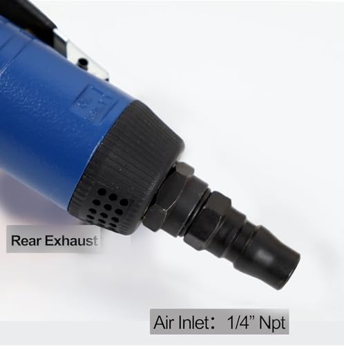 Mini Air Random Orbital Sander, 22000 RPM Pneumatic Polisher with 3 Pads - color: Blue