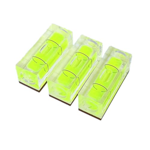 3Pcs Magnetic Small Bubble Levels 40x15x17mm Mini Square Bubble Spirit Level Measuring Layout Tools (40mm) - size: 40mm