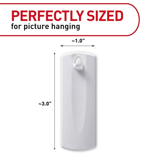 Command Sticky Nail Sawtooth Picture Hangers, 3-Pack, Damage-Free Wall Hanging, Holds 5 lbs Each, No-Tools Adhesive for Sawtooth Frames, Canvas Art and Home Decor, Removable with No Wall Damage