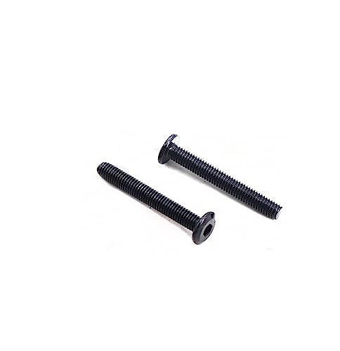 10pcs M6 x 55mm Black Rivet Countersunk Socket Cap Allen Bolts Rivet Screws Furniture Connecting 304 Stainless Steel Black Zinc