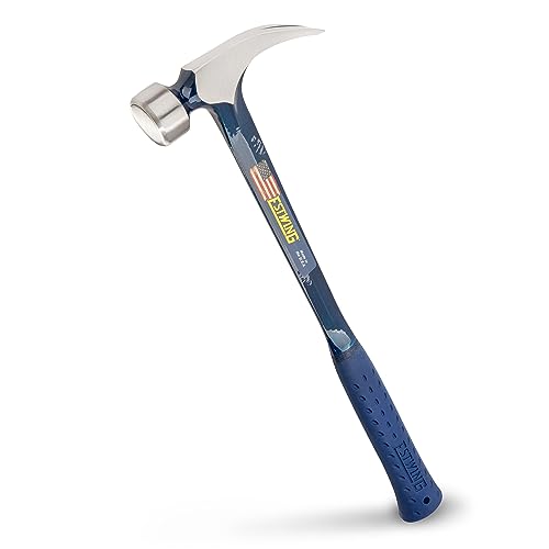 ESTWING Framing Hammer, 25 oz Smooth Face, Shock Reduction Grip, E3-25S - style: Smooth Face