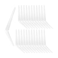 24 Pack 10" x 8" Heavy Duty Metal Shelf Brackets, Floating Shelf Bracket, L Brackets for Shelves, Perfect for 10 Inch Wide Wood Boards, Rustic Farmhouse Decorative Wall Mount Corner Brace - size: 24 Pack 10" x 8" White
