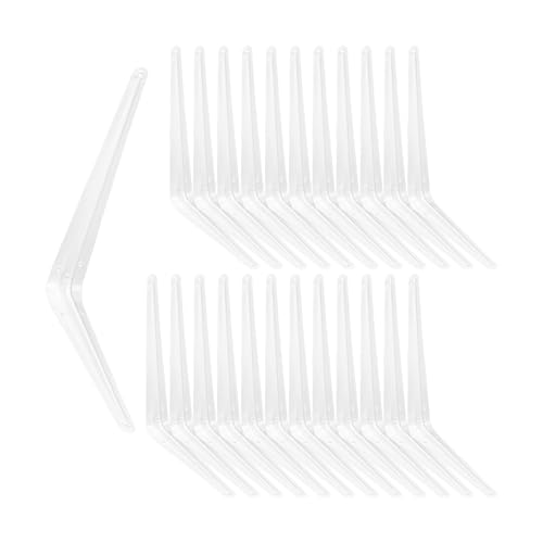 24 Pack 10" x 8" Heavy Duty Metal Shelf Brackets, Floating Shelf Bracket, L Brackets for Shelves, Perfect for 10 Inch Wide Wood Boards, Rustic Farmhouse Decorative Wall Mount Corner Brace - size: 24 Pack 10" x 8" White