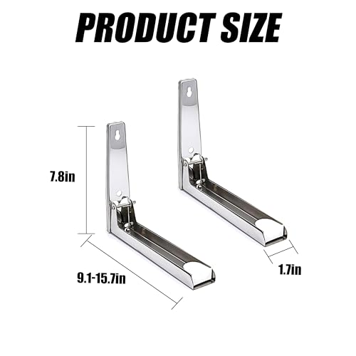Universal Stainless Steel Microwave Mount Bracket