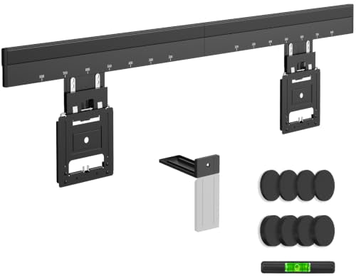 Ultra Slim TV Wall Mount for 43-100 inch, Weight Max 165 lbs | 0.37'' low profile TV Wall Mount, for Flat & Frame TV, VESA 200 x 200 - 800 x 600 mm, Flush to Wall - size: 43-100''