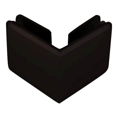 Brixwell Beveled Style 90 Degree Glass To Glass Clamp Oil Rubbed Bronze - color: Oil Rubbed Bronze