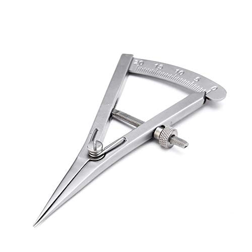 XIAN 3.5 Inch Adjustable Marking Gauge Mini Edge Press - Pitch Gauge DIY Leather Craft Tool, Precision Spring Dividers Calipers Compass Measuring Tools for Woodworking, Metalwork, Engineering
