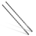 3/8x12 SDS-Plus Rotary Hammer Drill Bit, Carbide Tip 4-Cutter for Brick,Stone & Concrete, Packed of 2pcs. - size: 3/8x12" (2pcs)