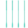 Silicone Straw Brush 4 Pack, Teal