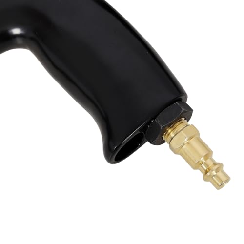 2-in-1 Pneumatic Air Vacuum & Blow Gun Kit with Dust Bag, Air Blow Gun Vacuum Tool for Dust Cleaning, Inflation & Workshop Use, Includes Aluminum Tube, L‑Shaped Hose, Brushes & 1/4‑18 NPT Fitting