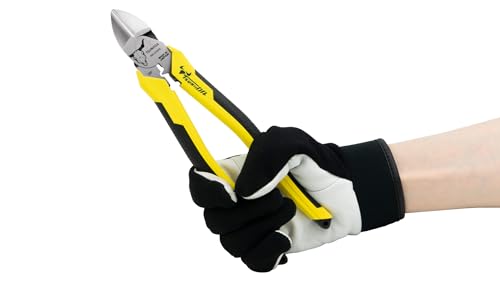 Tsunoda PKN-225ATG, High-Leverage Heavy Duty Diagonal Cutters 9-inches (225mm) - size: 9-inches Elastomer Handle