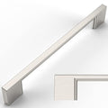 Amerdeco 10 Pack Brushed Satin Nickel Cabinet Pulls 6.3" - color: Brushed Satin Nickel, size: 6.3" hole center