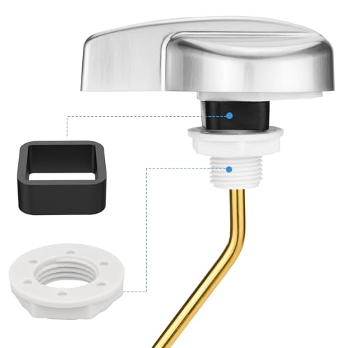 For TOTO Toilet Handle Replacement Parts Kit, Universal THU068#CP Trip Lvr - color: Brushed Silver, size: 1 Pack
