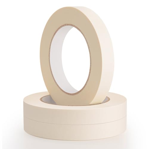 KICNIC Painter Tape White Masking Tape, 0.7 in x 60 yd, 3 Rolls, Removable - color: White, size: 3 Rolls