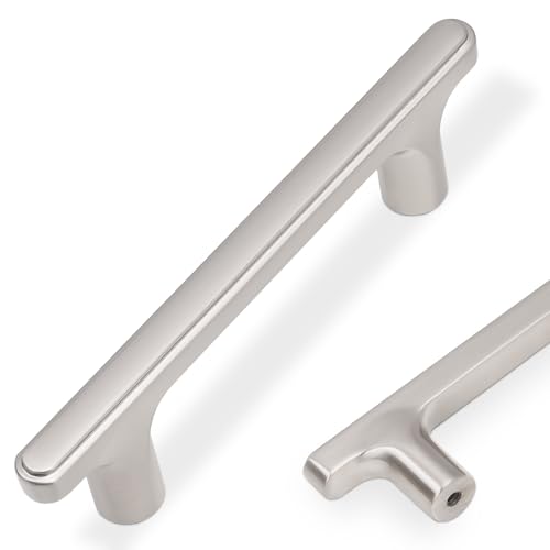 COTYKILEY 10 Pack 3 Inch(76mm) Brushed Satin Nickel Cabinet Handles Kitchen Cabinet Pulls Cabinet Door Handles Kitchen Cabinet Hardware Cupboard Drawer Pulls Dresser Handles - color: Brushed Satin Nickel, size: 3" Hole Center（76MM）