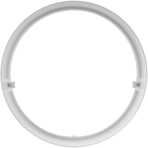 2pack 6" Inch Round Ventilation Connector, Extender - Plastic Ventilation Pipe adapter Coupling and Extension - Male Fit Duct Connector - Dust Hose or Exhaust Pipe Connection, White - size: Ø 6" Inch - 2Pack