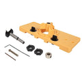 35mm Concealed Hinge Jig Boring Hole Drill,Guide Cutter Bit Set Door Boring Hole Template and Bit for Cabinet Door Installation for Tool Carpenter.(Yellow)