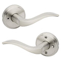 Kwikset 730SEL-15 Sedona Lever Privacy Door Lock with 6AL Latch and RCS Strike Satin Nickel Finish - color: Satin Nickel, size: Privacy