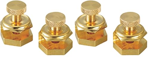 Johnson Level & Tool 405 Stair/Square Gauge Set – 2/Card, Brass Plated, 4 Pack - size: No Size (Pack of 2), style: Brass Stair Guage