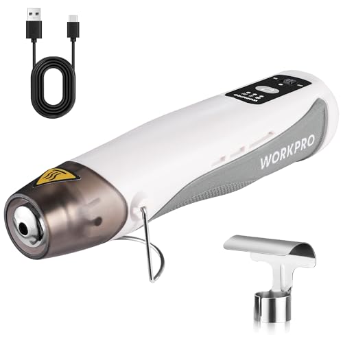 WORKPRO 7.2V Cordless Mini Heat Gun with Reflector Nozzle, 3 Temp Settings