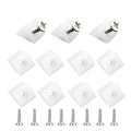 Drawer Bottom Fixing Mending Wedges, 100 Pcs Furniture Chest Drawer Bottom Repair Wedges for Fixing Sagging Drawer Plastic Angle Code Bracket Fastener with Screws