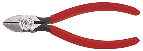 Klein Tools D252-6 Pliers, Diagonal Cutting Pliers with Short Jaws, Beveled Edges, and Hot-Riveted Joint, All-Purpose Use, 6-Inch - size: 6-Inch